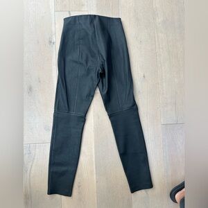 Banana Republic Black Leather Leggins